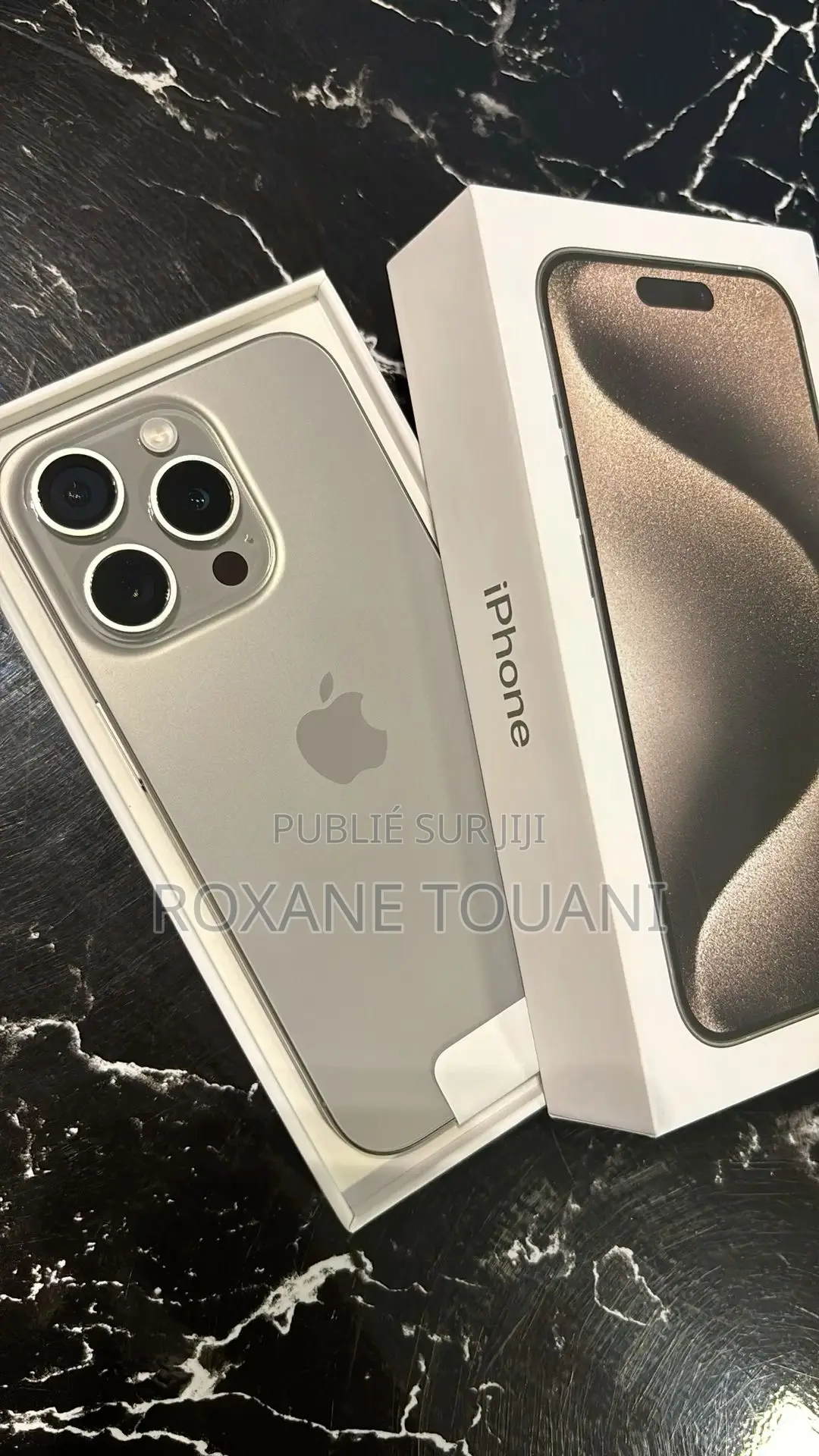 Nouveau Apple iPhone 15 Pro 128 GB Noir