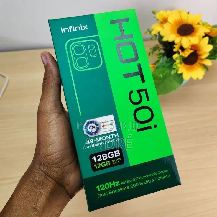 Nouveau Infinix Hot 50 Pro+ 4G 128 GB Bleu