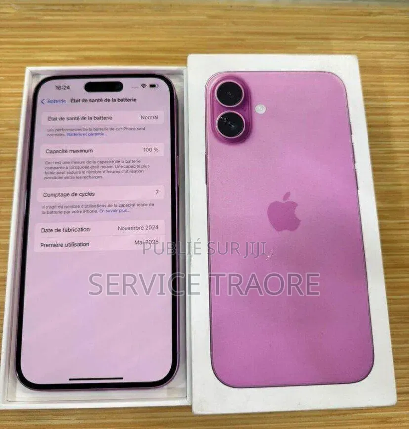 Nouveau Apple iPhone 16e 256 GB Or rose