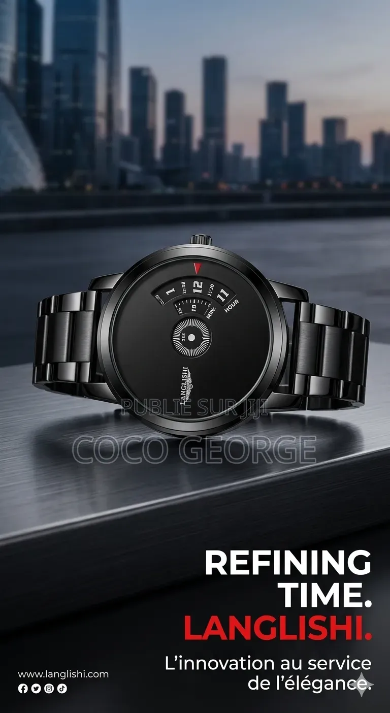 Montre Langlishi en Acier Inoxydable