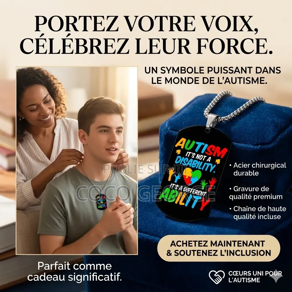 Chaine en Acier Inoxydable Pour Le Soutien Des Autistes