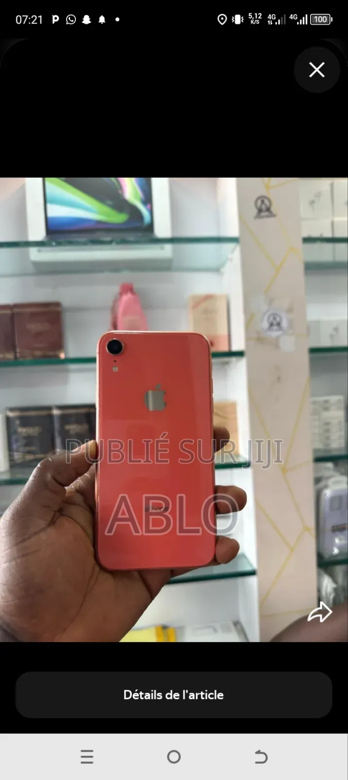 Nouveau Apple iPhone XR 128 GB Rouge