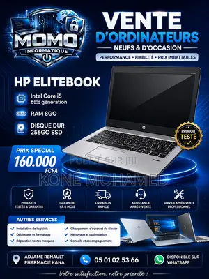 Nouveau HP EliteBook 840 G3 8GB Intel Core i5 SSD 256GB