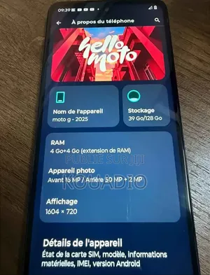 Nouveau Motorola Moto G 8 GB Noir