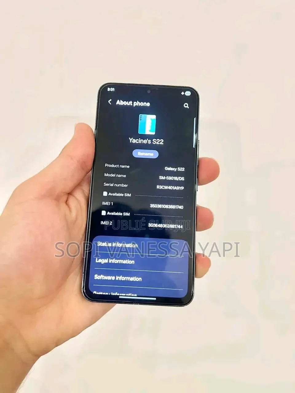 Nouveau Samsung Galaxy S22 5G 256 GB Noir