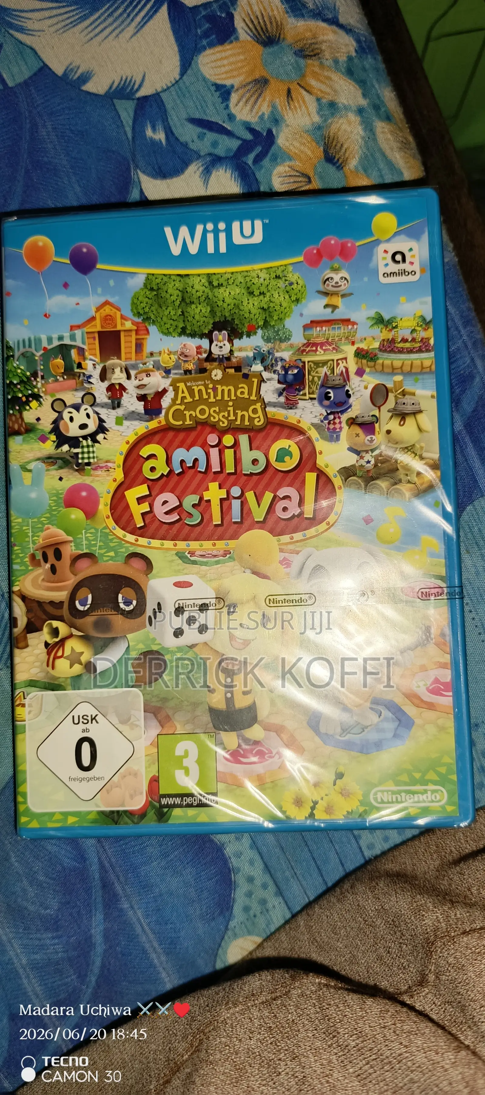 Nouvelle Disquette Wii U Dans Boîtier Animal Crossing Amibo Festival