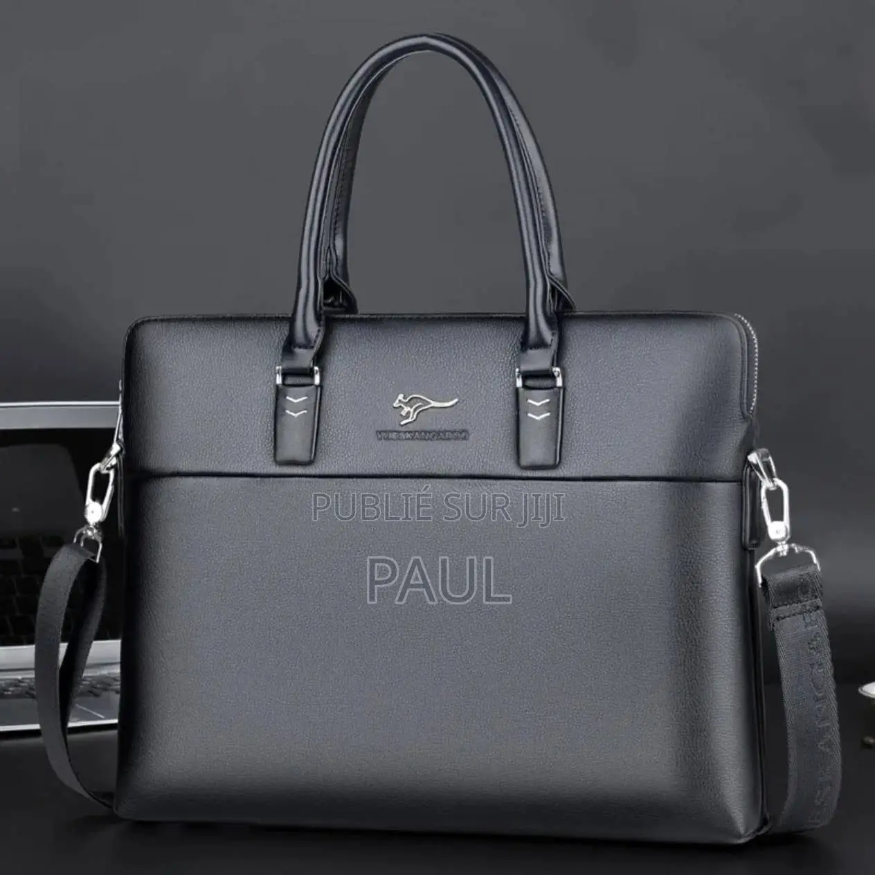Sac Porte-Documents Homme en Cuir Synthétique Élégant Professionnel