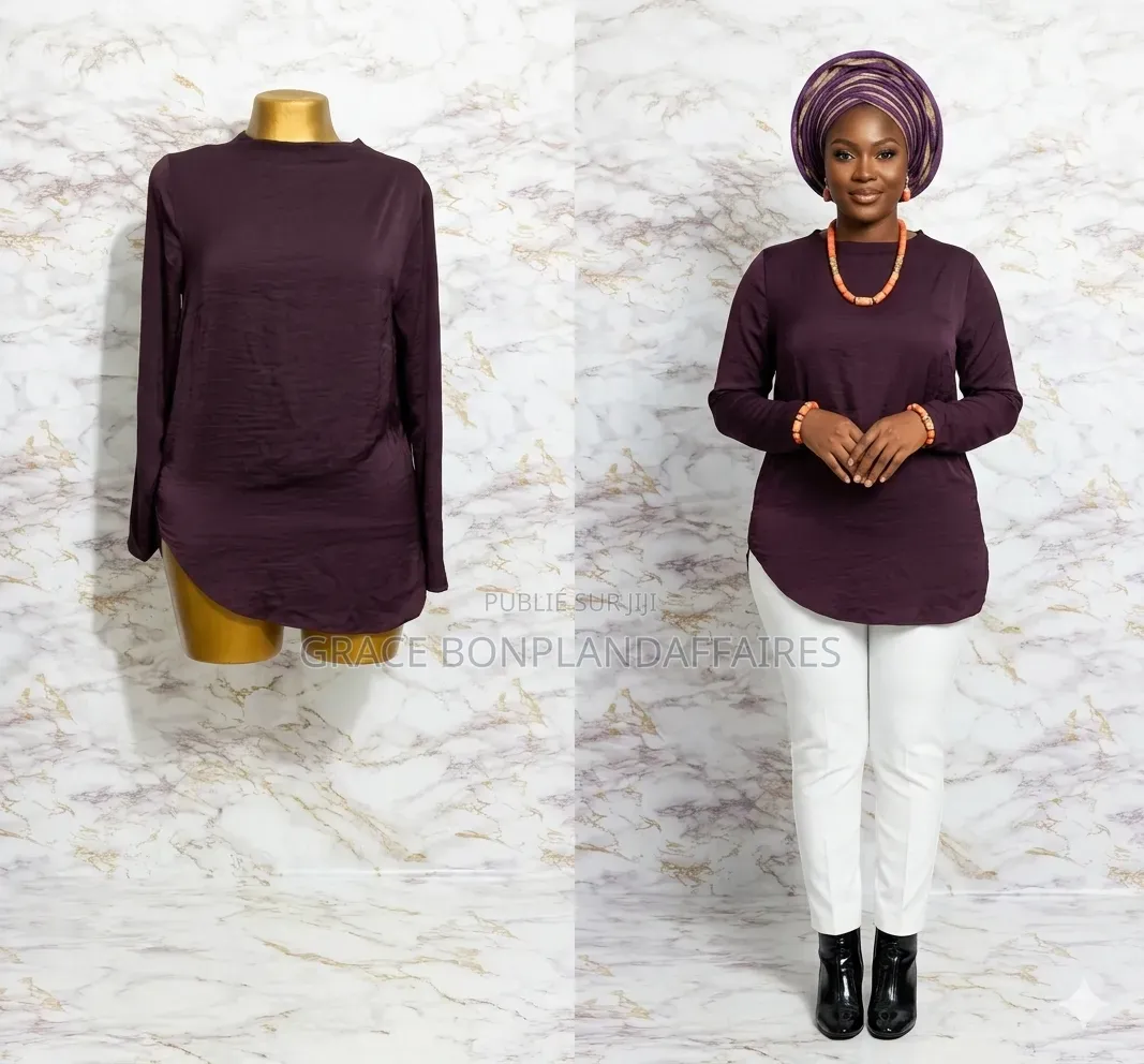 Chemise Marron Manches Longues. Solde : 1500fcfa