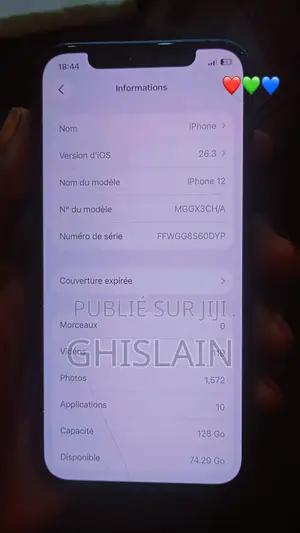 Nouveau Apple iPhone 12 128 GB Bleu