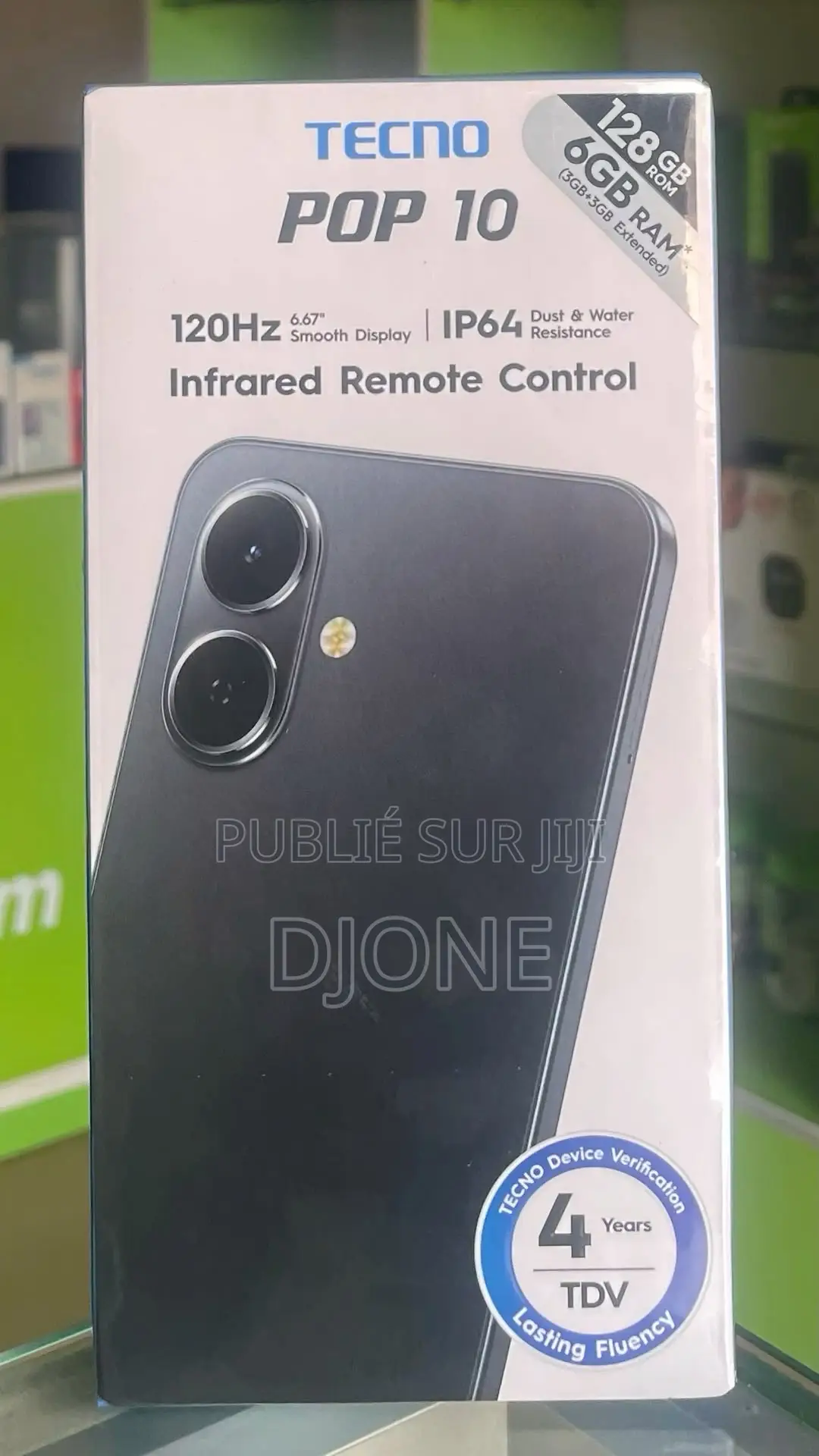 Nouveau Tecno Pop 10 128 GB Blanc