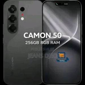 Nouveau Tecno Camon 50 Pro 256 GB Noir