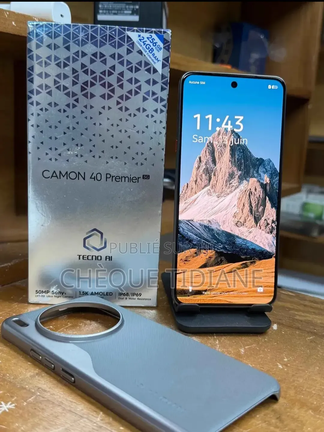 Nouveau Tecno Camon 40 Premier 256 GB Gris