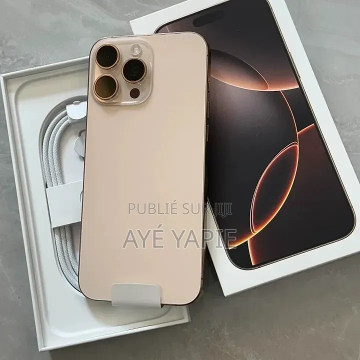 Nouveau Apple iPhone 16 Pro Max 256 GB Doré