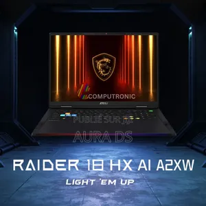 Nouveau MSI Raider 18 HX AI A2XW 64GB Intel Core Ultra 9 SSD 2T