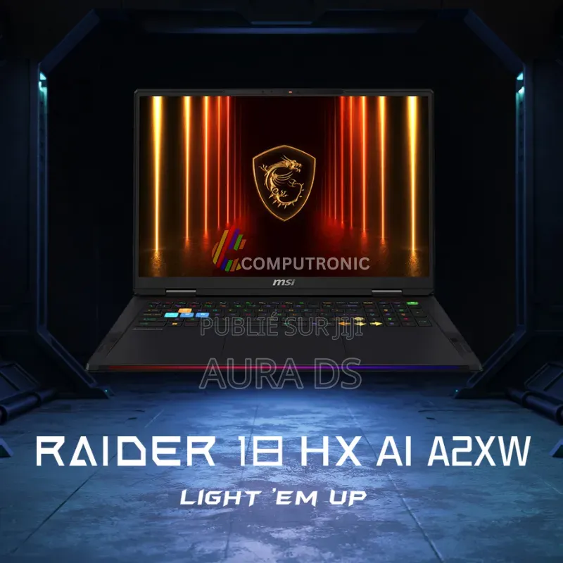 Nouveau MSI Raider 18 HX AI A2XW 64GB Intel Core Ultra 9 SSD 2T