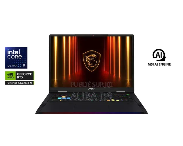 Nouveau MSI Raider 18 HX AI A2XW 64GB Intel Core Ultra 9 SSD 2T