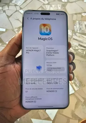 Nouveau Honor Magic7 Pro 512 GB Noir