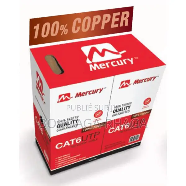 Câble Réseau Mercury Cat 6 Utp (100 % Cuivre) (305 M)