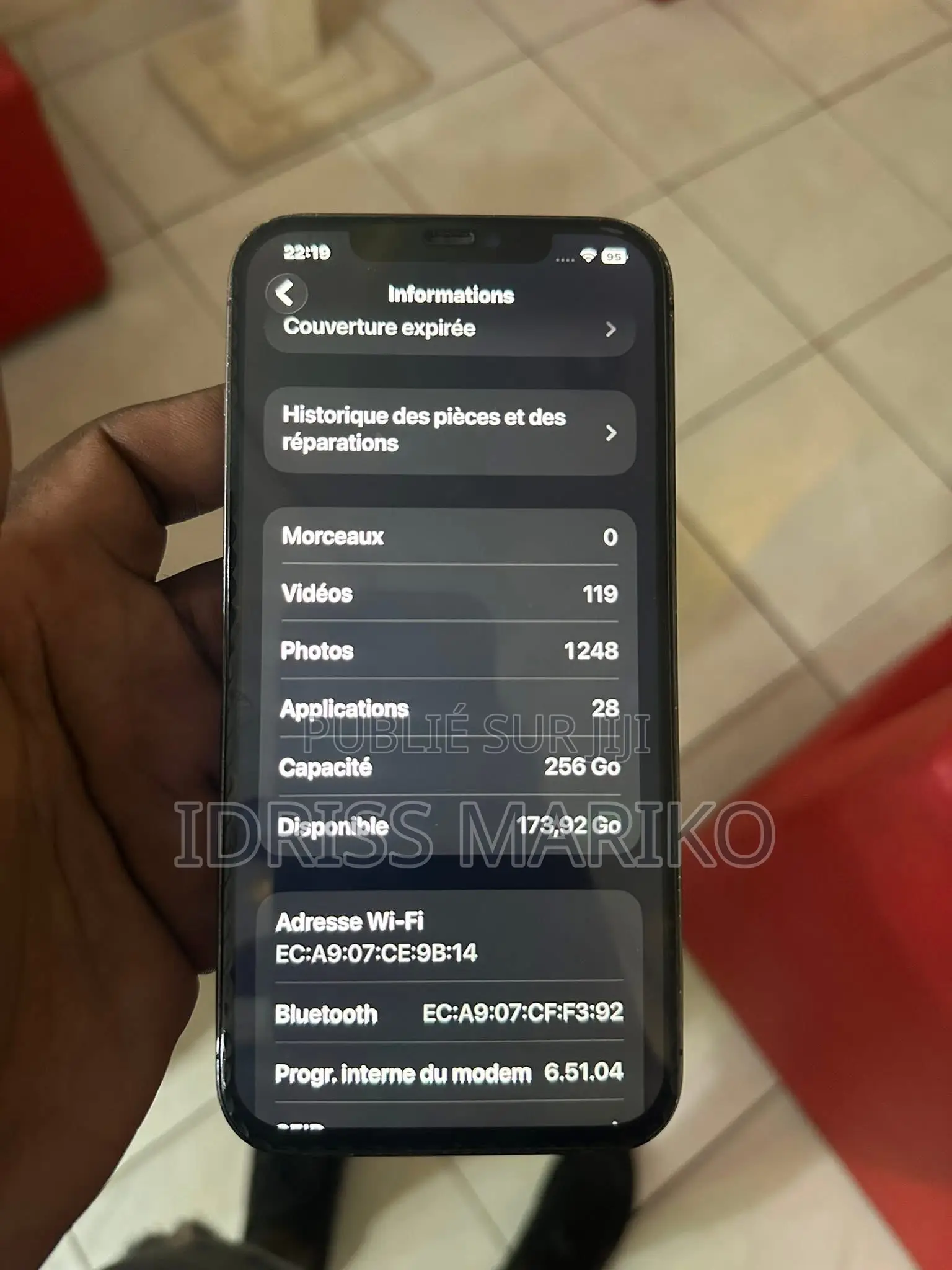Nouveau Apple iPhone 12 Pro Max 256 GB Noir