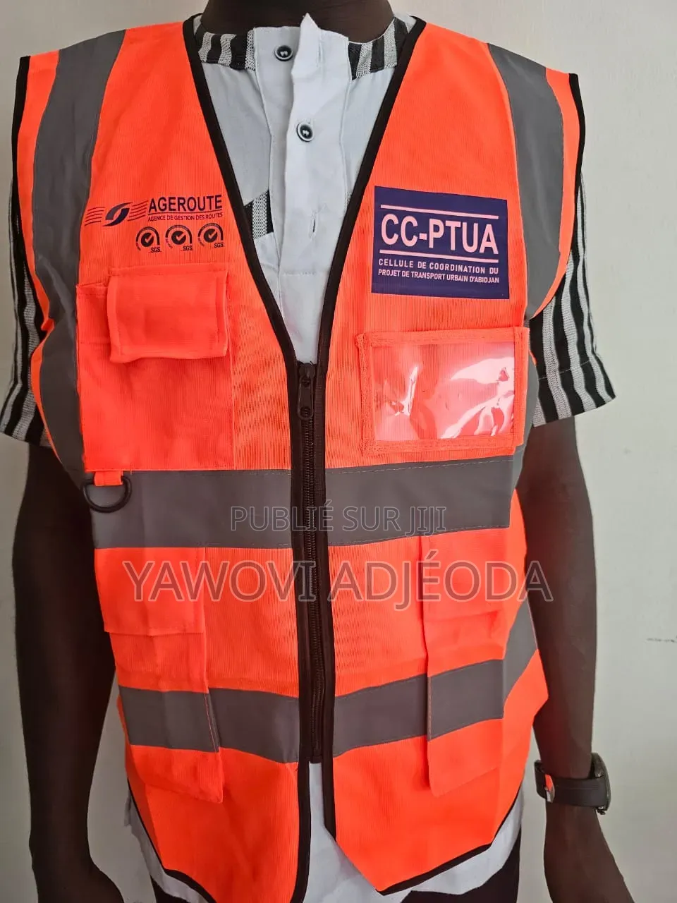 Chasuble (Gilet) De Sécurité Pour Chantier Entreprise BTP Et Construct