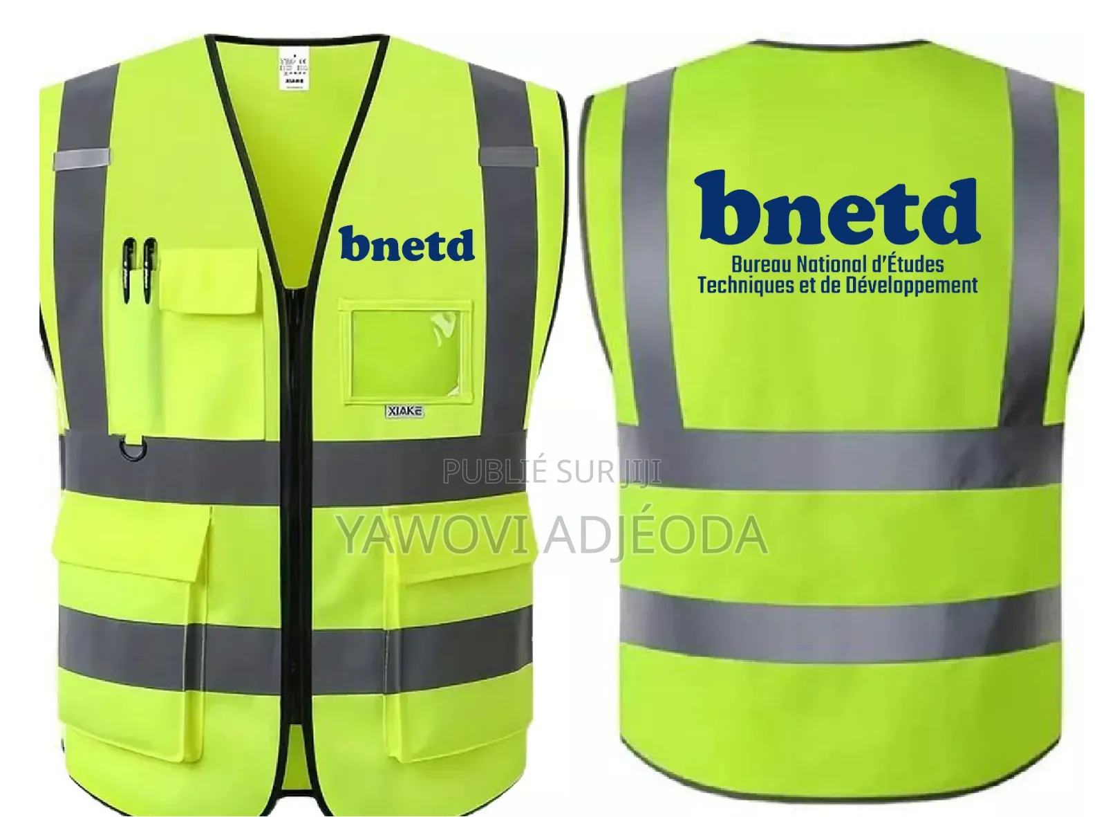 Chasuble (Gilet) De Sécurité Pour Chantier Entreprise BTP Et Construct