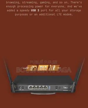 Routeur Mikrotik Hap Ax3 Wi-Fi 6 (802.11ax) Dual-Band.
