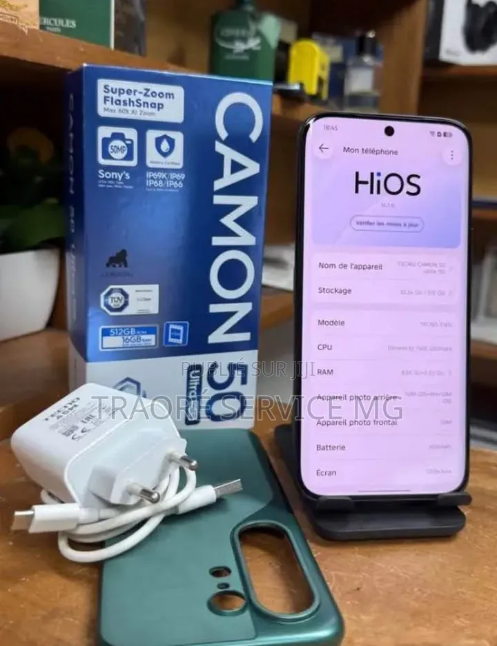 Nouveau Tecno Camon 50 Pro 256 GB Blanc