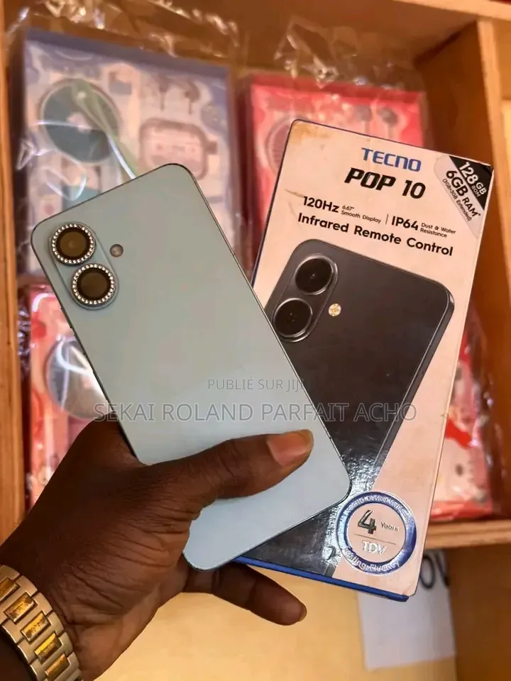 Nouveau Tecno Pop 10 128 GB Blanc