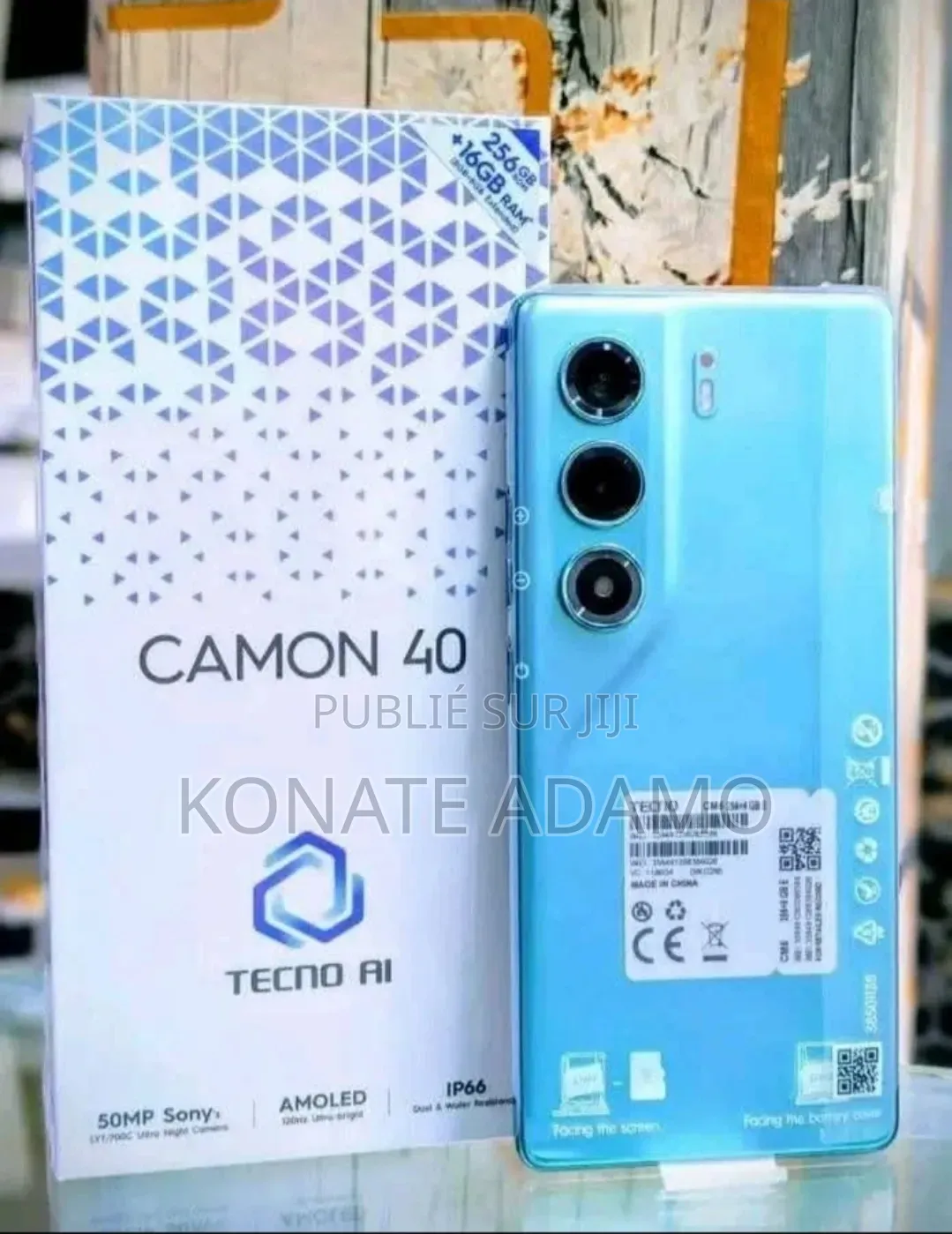 Nouveau Tecno Camon 40 Pro 5G 256 GB Argenté