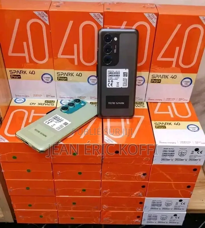 Nouveau Tecno Spark 40 256 GB Noir