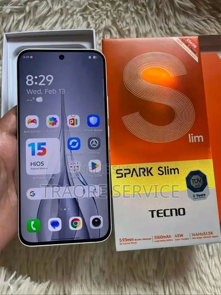 Nouveau Tecno Spark Slim 256 GB Autre