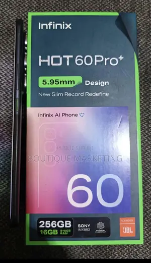 Nouveau Infinix Hot 60 Pro+ 256 GB Noir