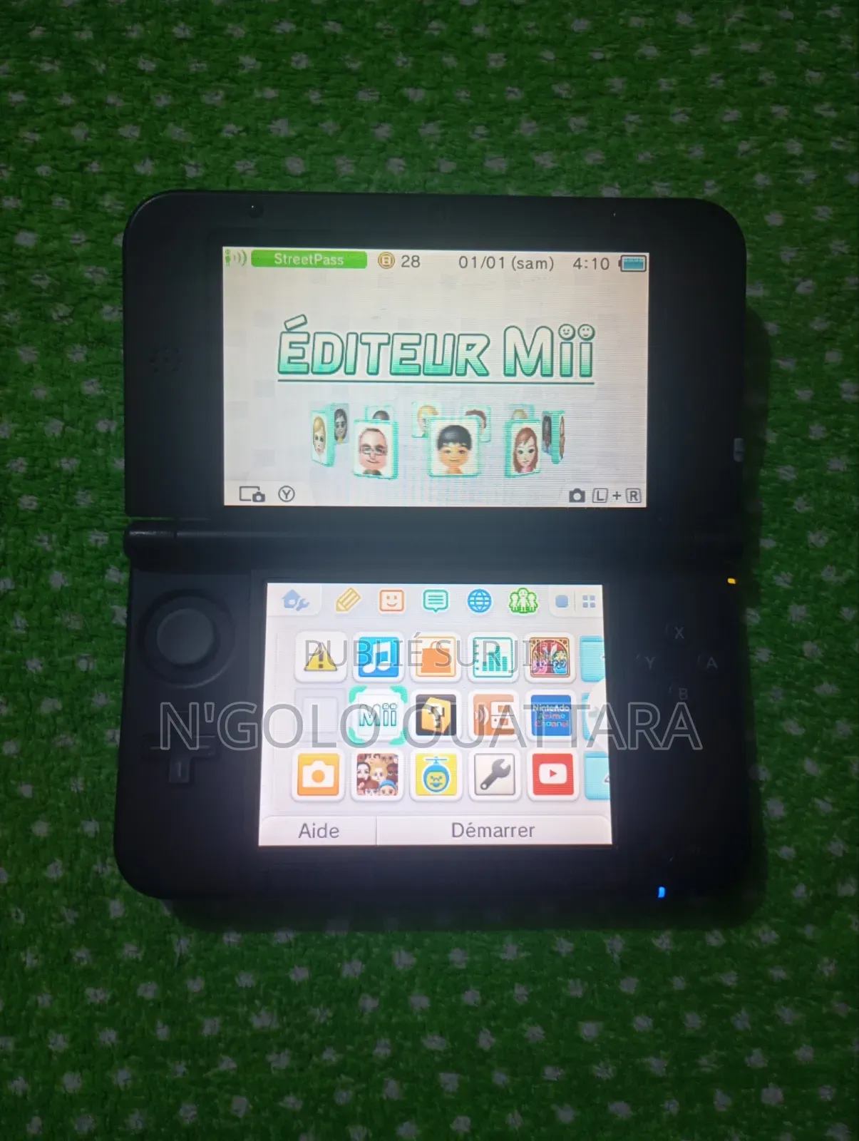 Nintendo 3ds Xl Bleu Cracker + Jeux
