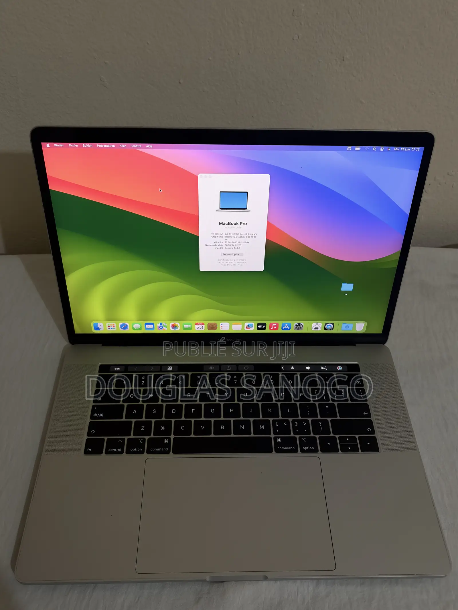 Nouveau Apple MacBook Pro 2019 16GB Intel Core i9 SSD 512GB