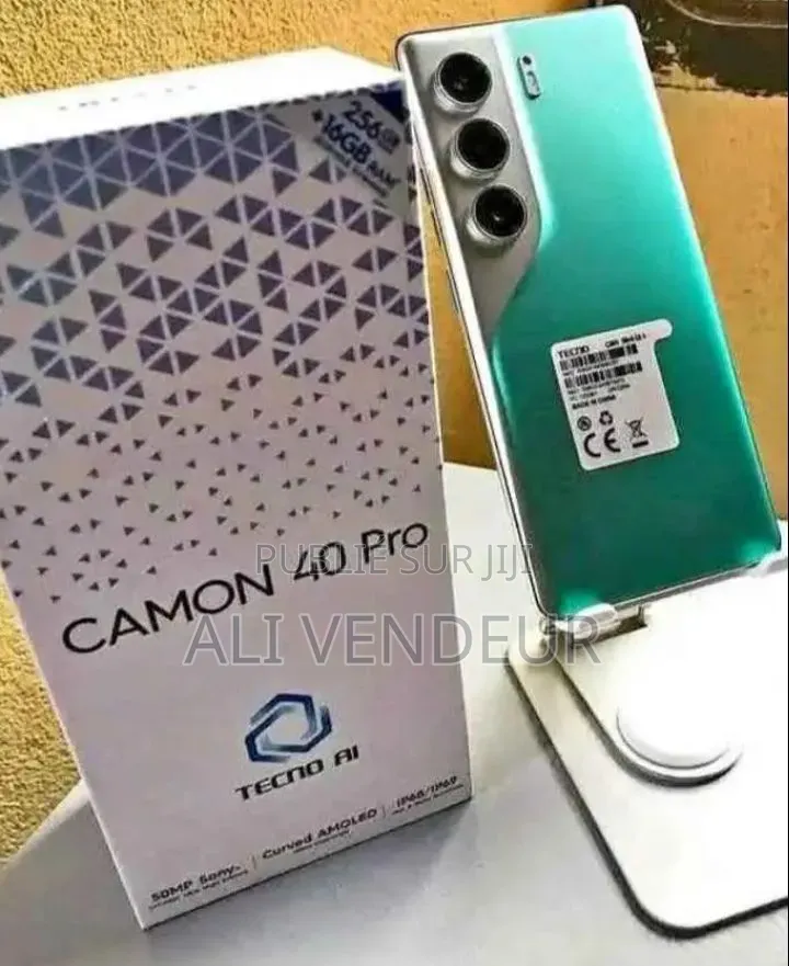 Nouveau Tecno Camon 40 256 GB Noir