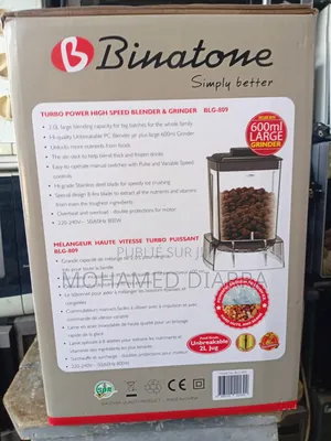 Nouveau Mixeur Binatone Melangeur + Moulin 2en1