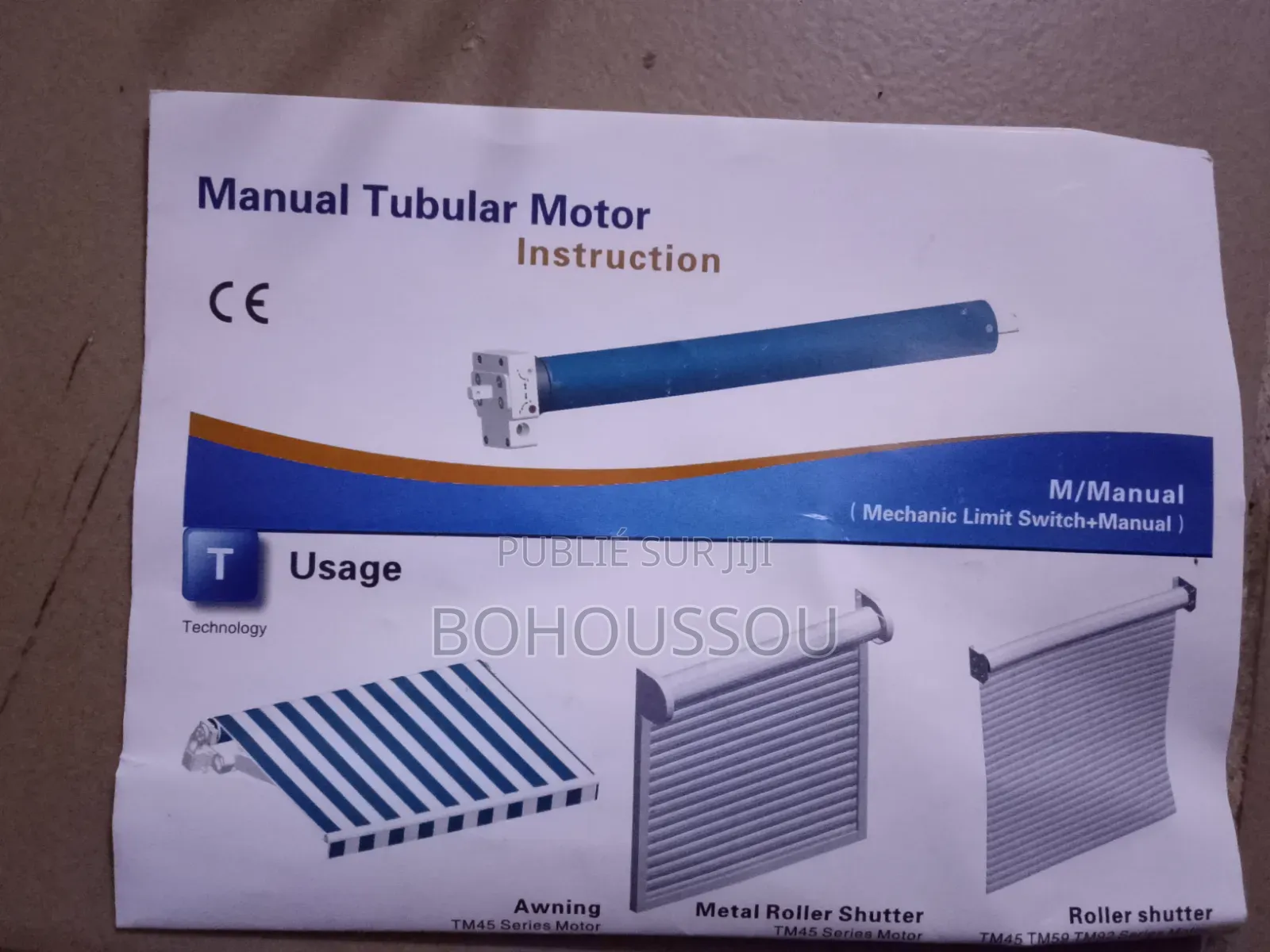 Moteur Tubulaire a Volet Roulant/Moteur Tubulaire Série Tm45