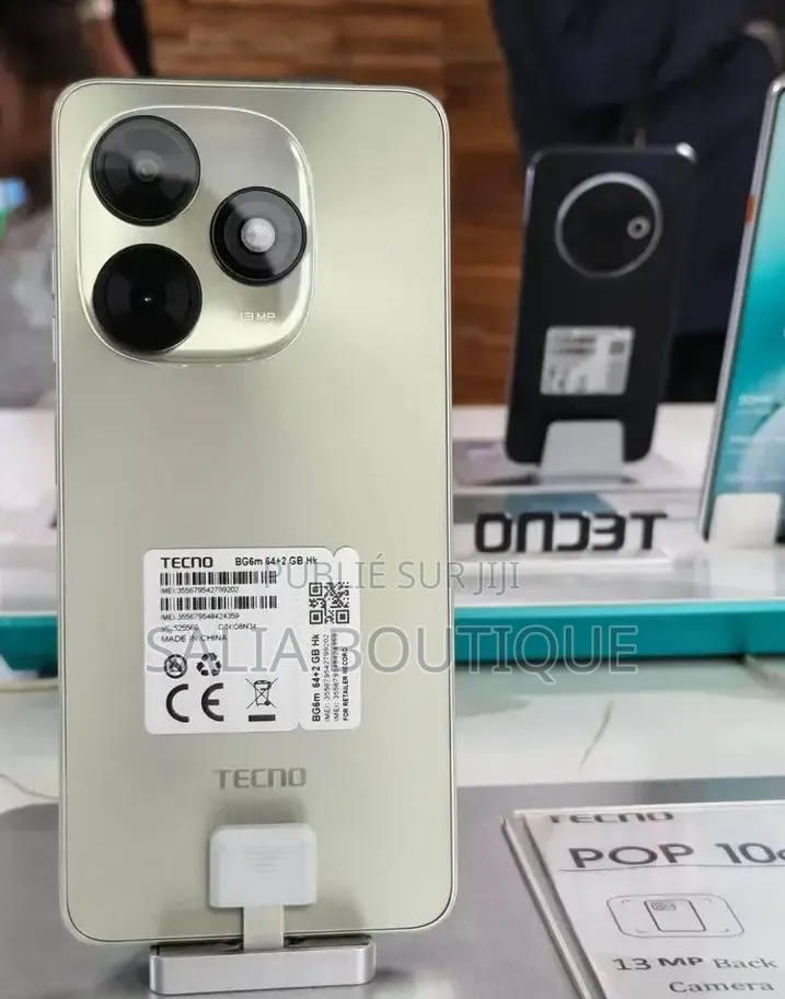 Nouveau Tecno Pop 10C 128 GB Blanc