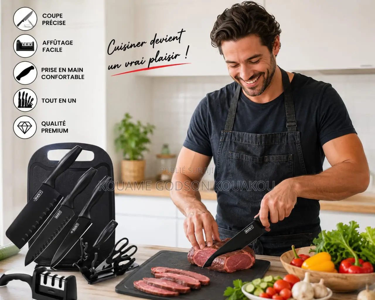 Kit Couteaux Avec Aiguiseur