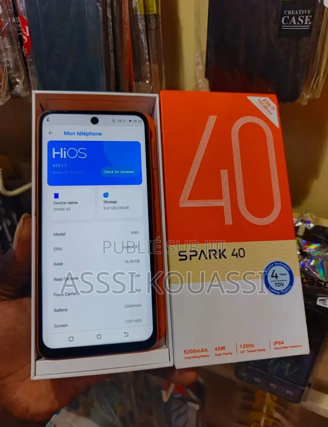 Nouveau Tecno Spark 40 256 GB Orange