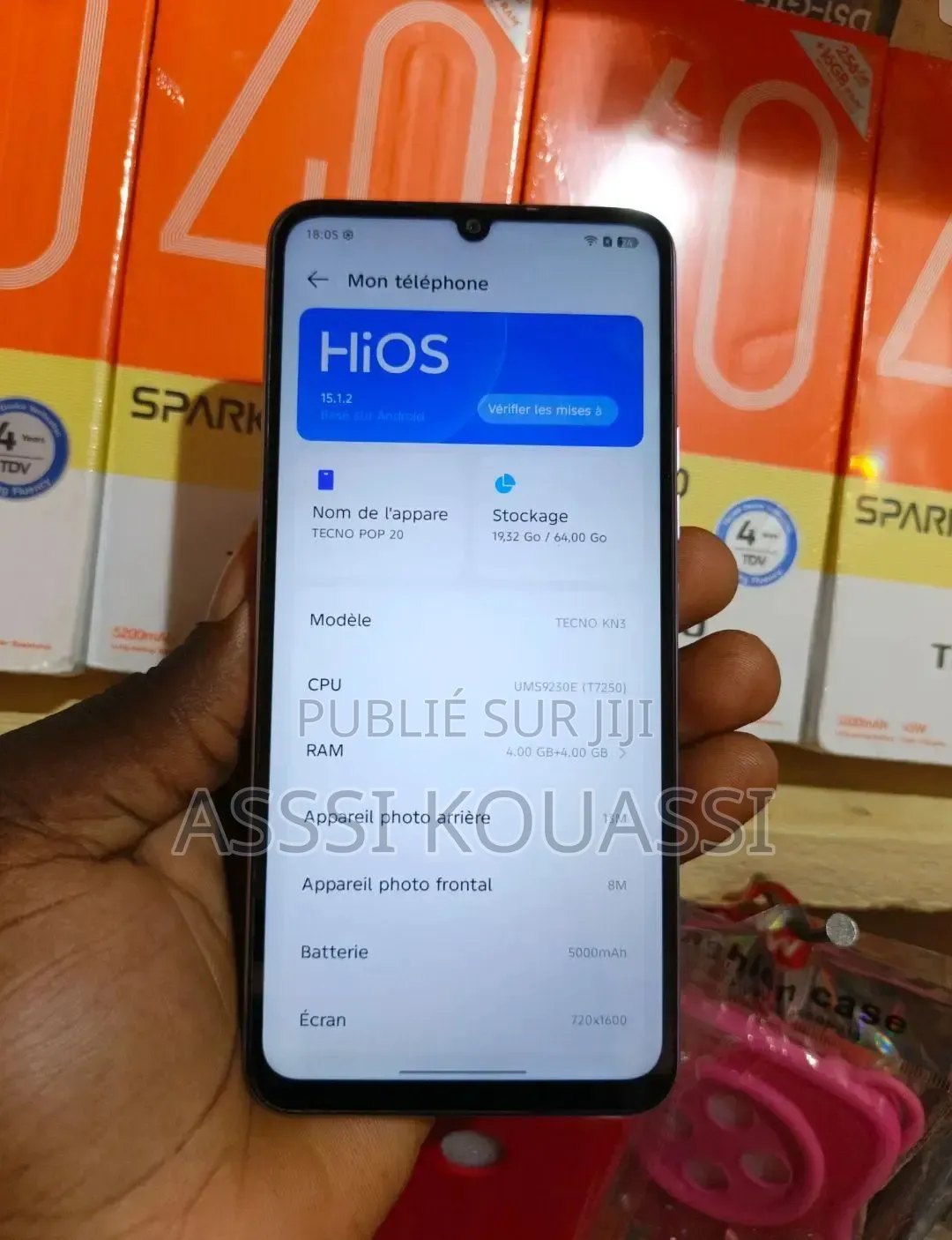 Nouveau Tecno Spark 20 256 GB Bleu