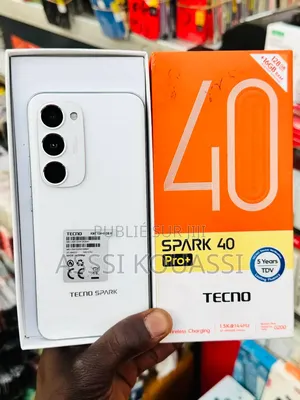 Nouveau Tecno Spark 40 Pro+ 256 GB Blanc