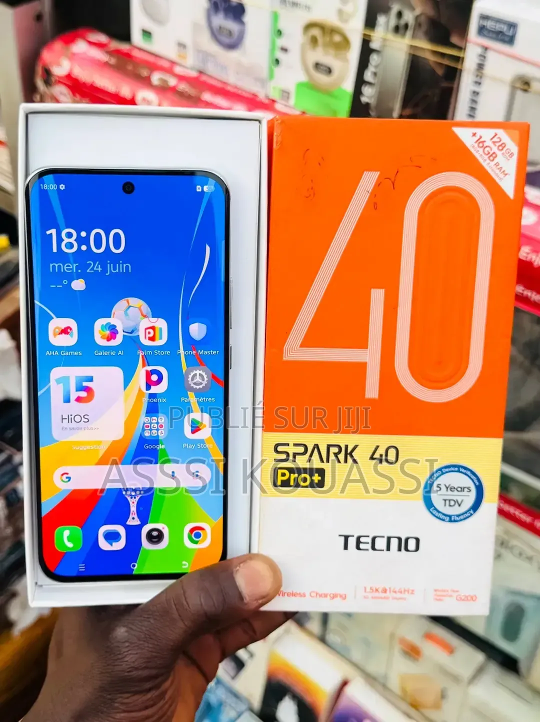Nouveau Tecno Spark 40 Pro+ 256 GB Blanc