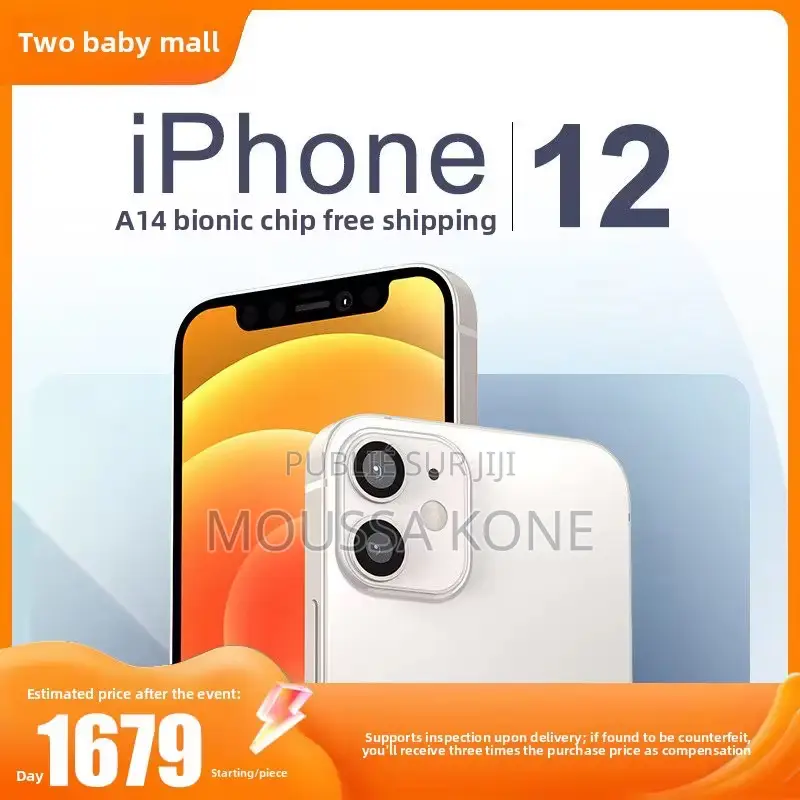 Nouveau Apple iPhone 12 64 GB Doré