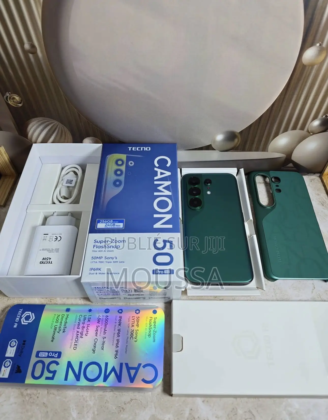 Nouveau Tecno Camon 50 Pro 256 GB Vert