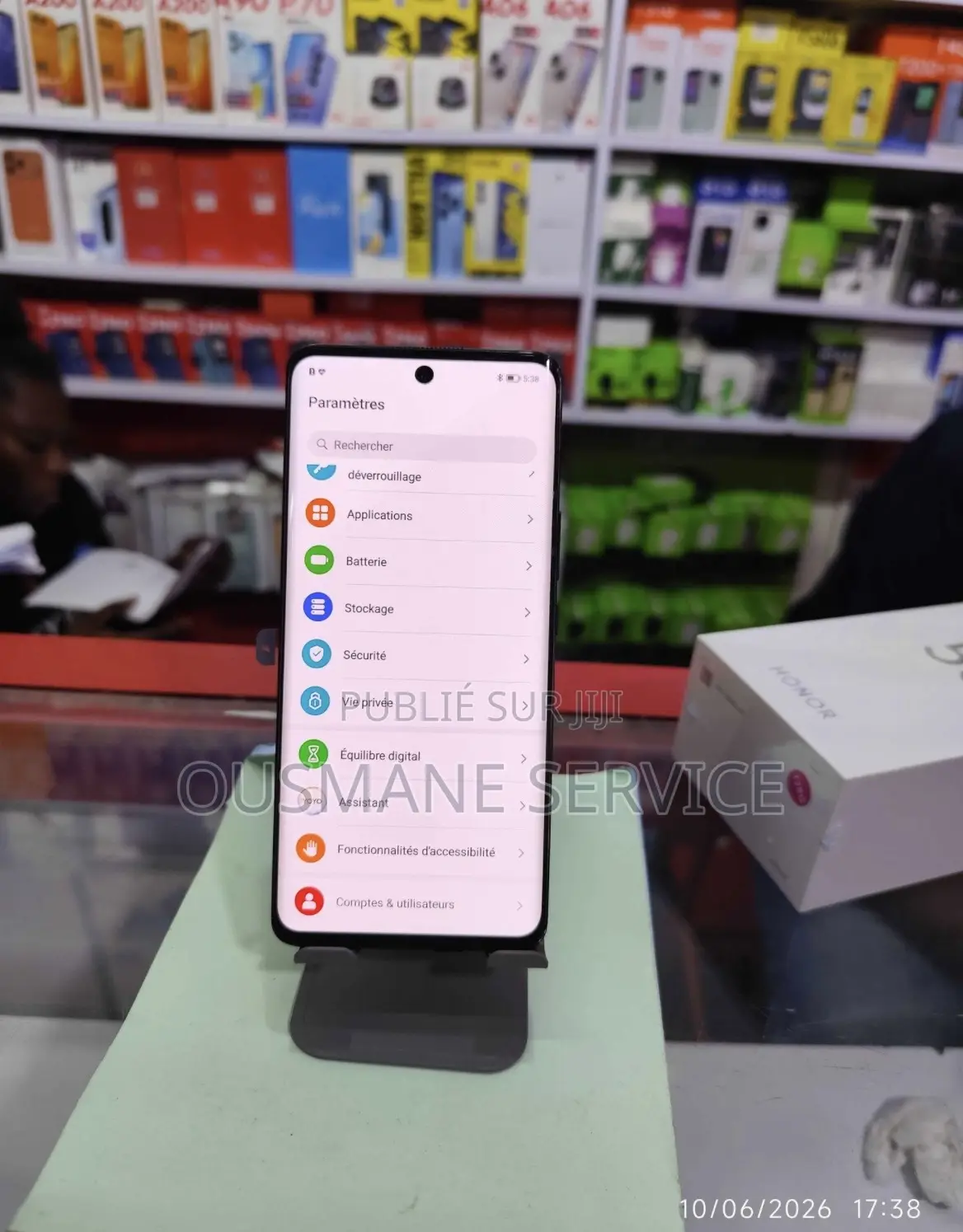 Nouveau Honor V40 256 GB Noir