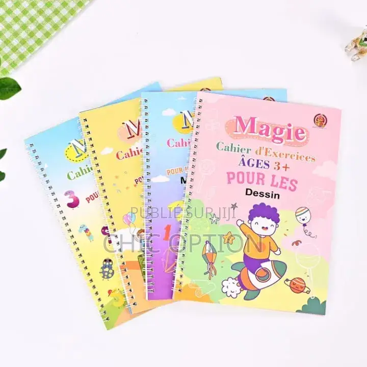 Cahier Magique 4 en 1 Avec Des Stylos