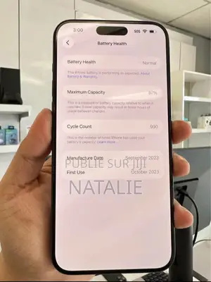 Nouveau Apple iPhone 15 Pro Max 256 GB Blanc