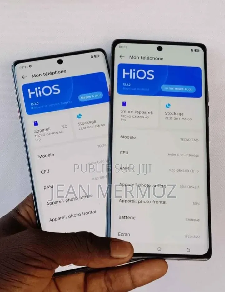 Nouveau Tecno Camon 40 256 GB Bleu