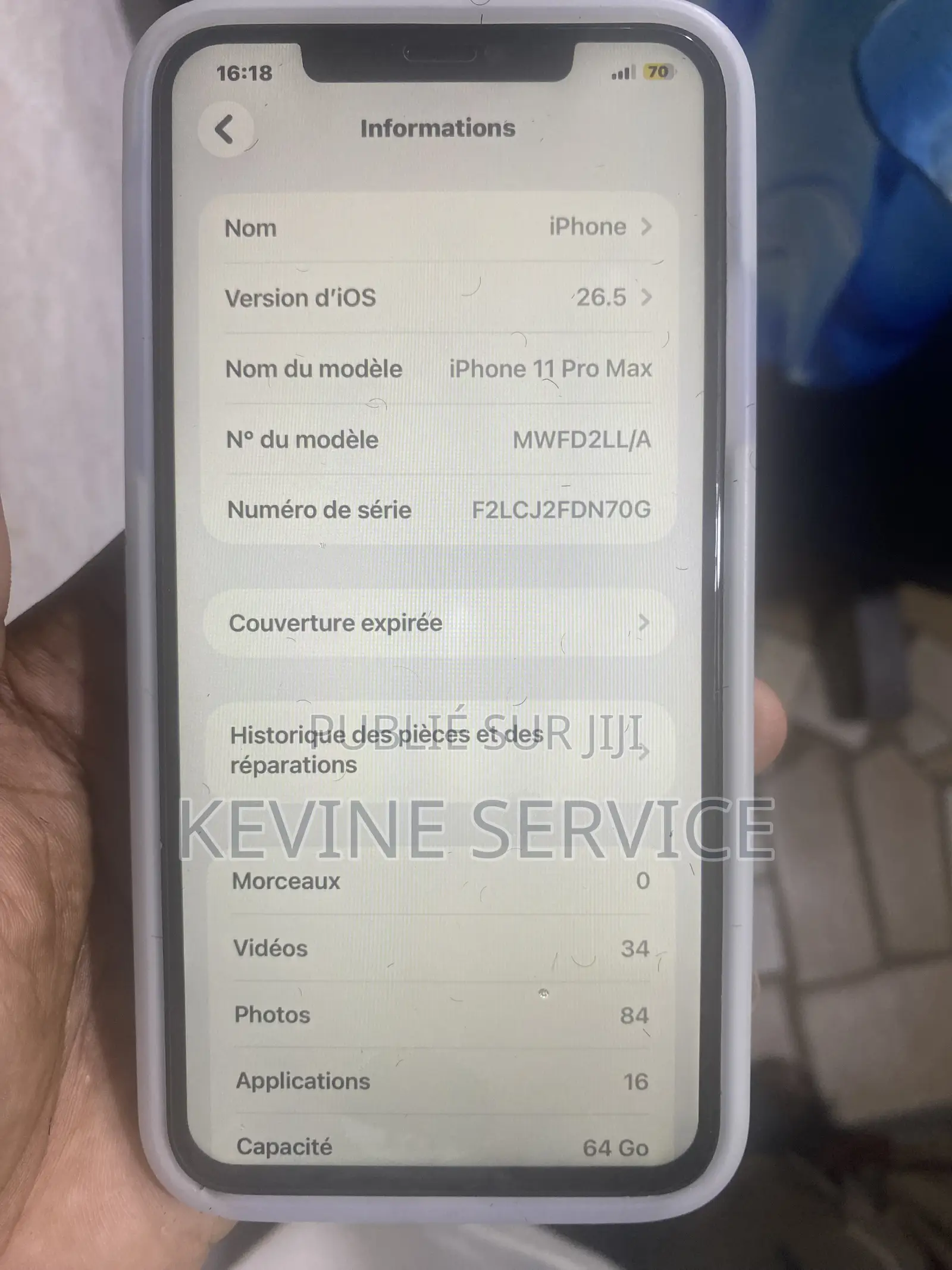 Apple iPhone 11 Pro Max 64 GB Gris